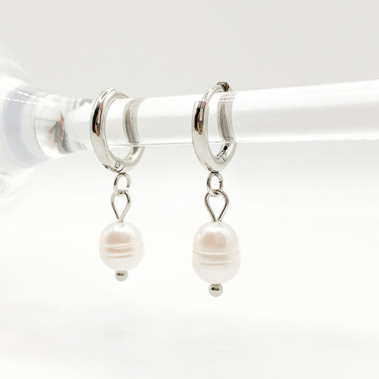 SIRENA - Boucles dâoreilles pendentif perle dâeau douce Bynovann