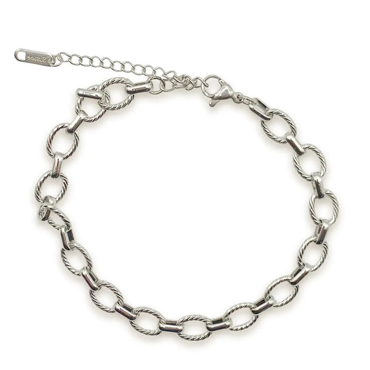 AUDAZ - Bracelet Ă larges maillons arrondis (UNISEXE) BYNOVANN