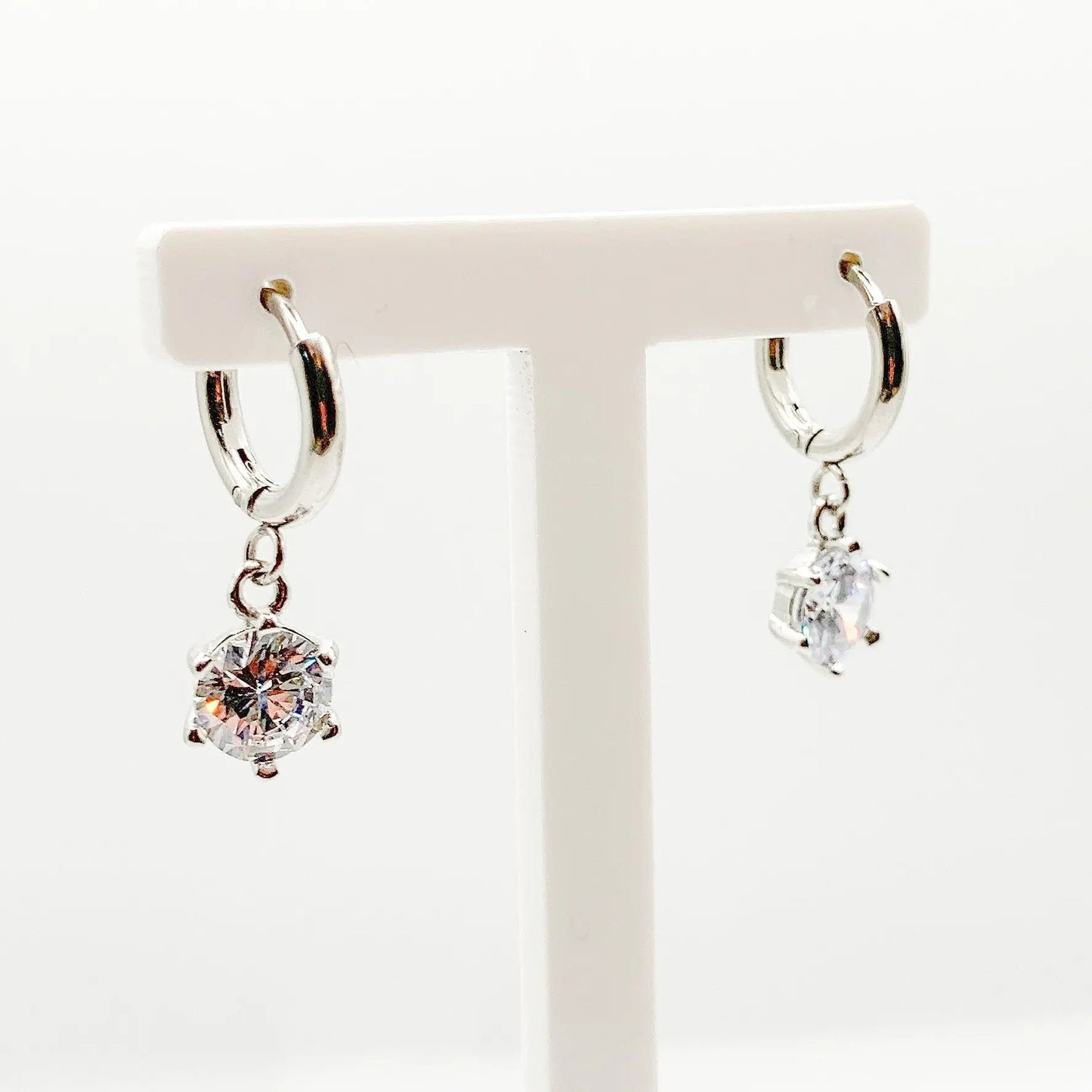 MINI BRILLA - Boucles d'oreilles avec pendentif STRASS - BYNOVANN