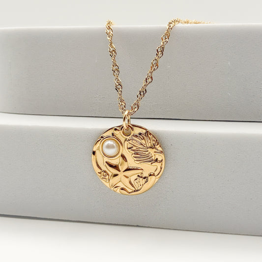 BAHIA - Collier avec pendentif aux signes de l’océan