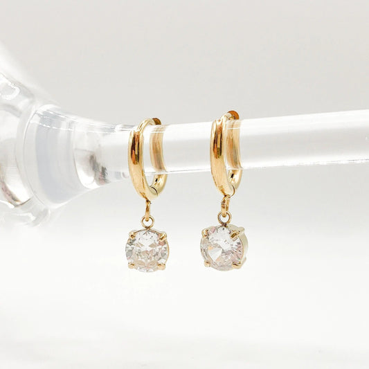 BRILLA - Boucles d’oreilles pendentif strass Bynovann