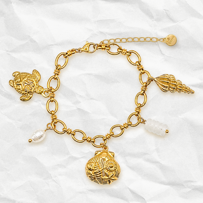 COSTERA - Bracelet à BRELOQUES avec éléments de l'océan BYNOVANN