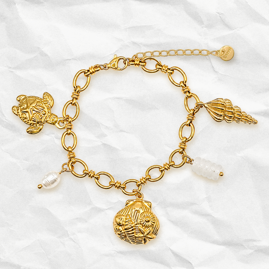 COSTERA - Bracelet à BRELOQUES avec éléments de l'océan BYNOVANN