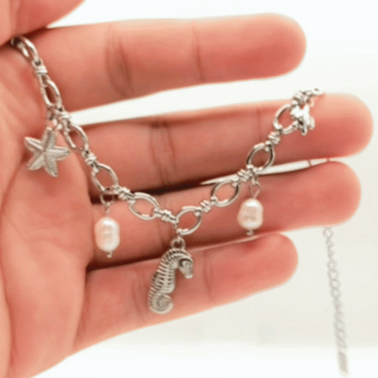 CABALLITO - Bracelet à BRELOQUES avec animaux marins