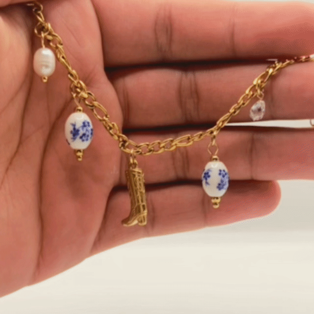BRAVITA - Bracelet avec BRELOQUES inspirées d’une cowgirl