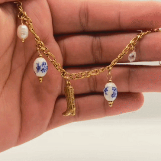 BRAVITA - Bracelet avec BRELOQUES inspirées d’une cowgirl