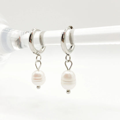 SIRENA - Boucles d’oreilles pendentif perle d’eau douce Bynovann