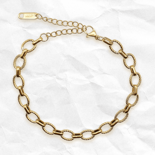 AUDAZ - Bracelet à larges maillons arrondis - BYNOVANN