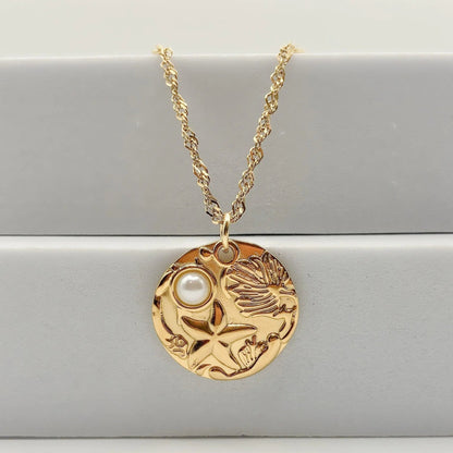 BAHIA - Collier avec pendentif aux signes de l’océan - BYNOVANN