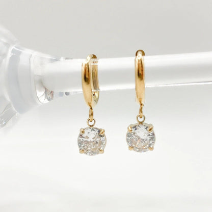 BRILLA - Boucles d’oreilles pendentif strass - BYNOVANN