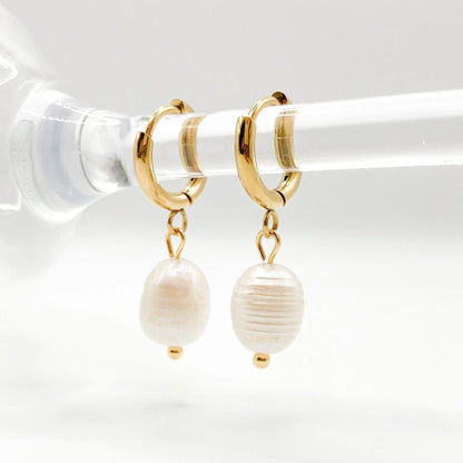 CLARA - Boucles d’oreilles perle d’eau douce - BYNOVANN