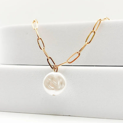 LUZ - Collier avec pendentif en perle - BYNOVANN