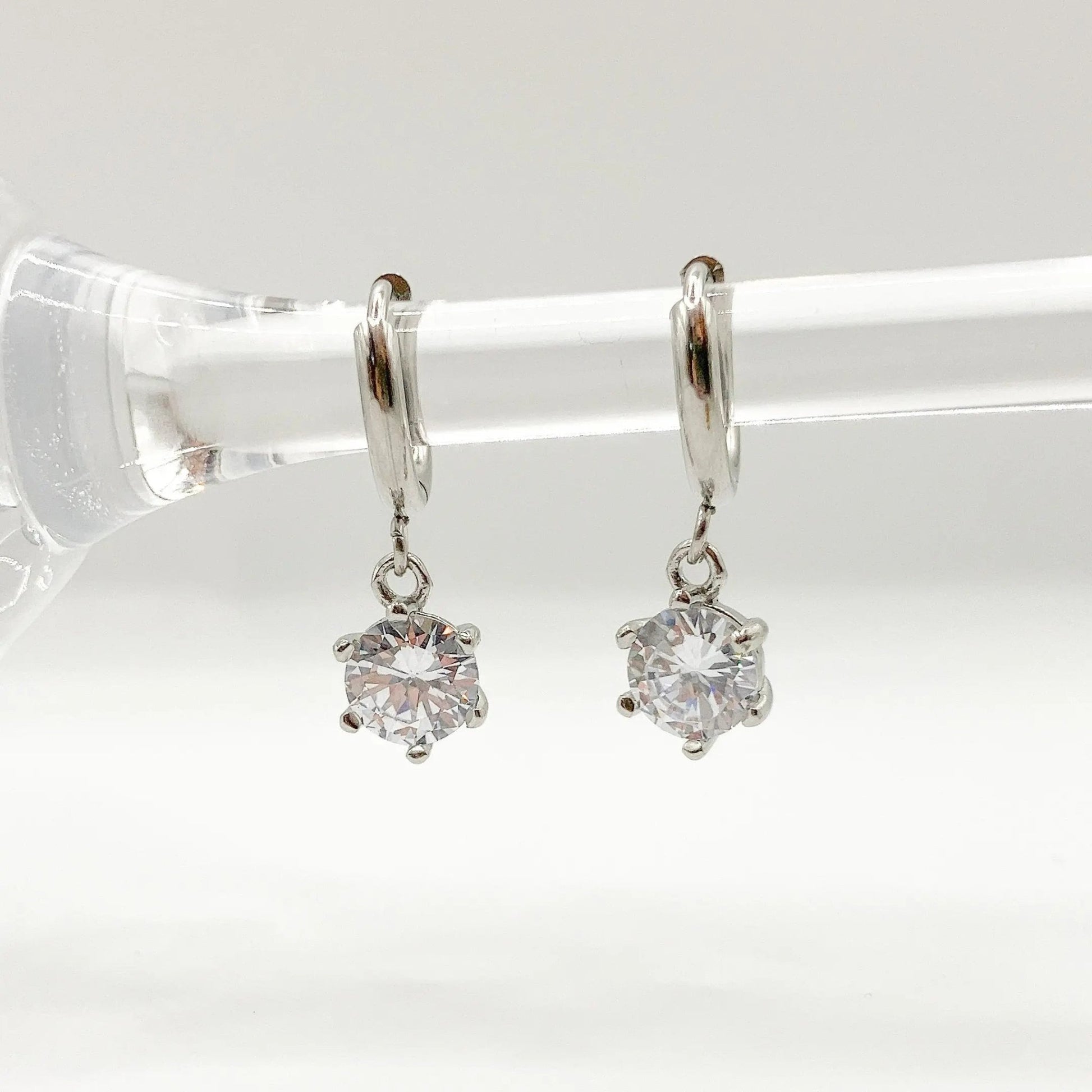 MINI BRILLA - Boucles d'oreilles avec pendentif STRASS - BYNOVANN