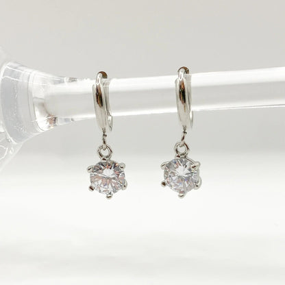MINI BRILLA - Boucles d'oreilles avec pendentif STRASS - BYNOVANN
