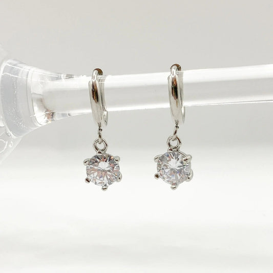 MINI BRILLA - Boucles d'oreilles avec pendentif STRASS - BYNOVANN