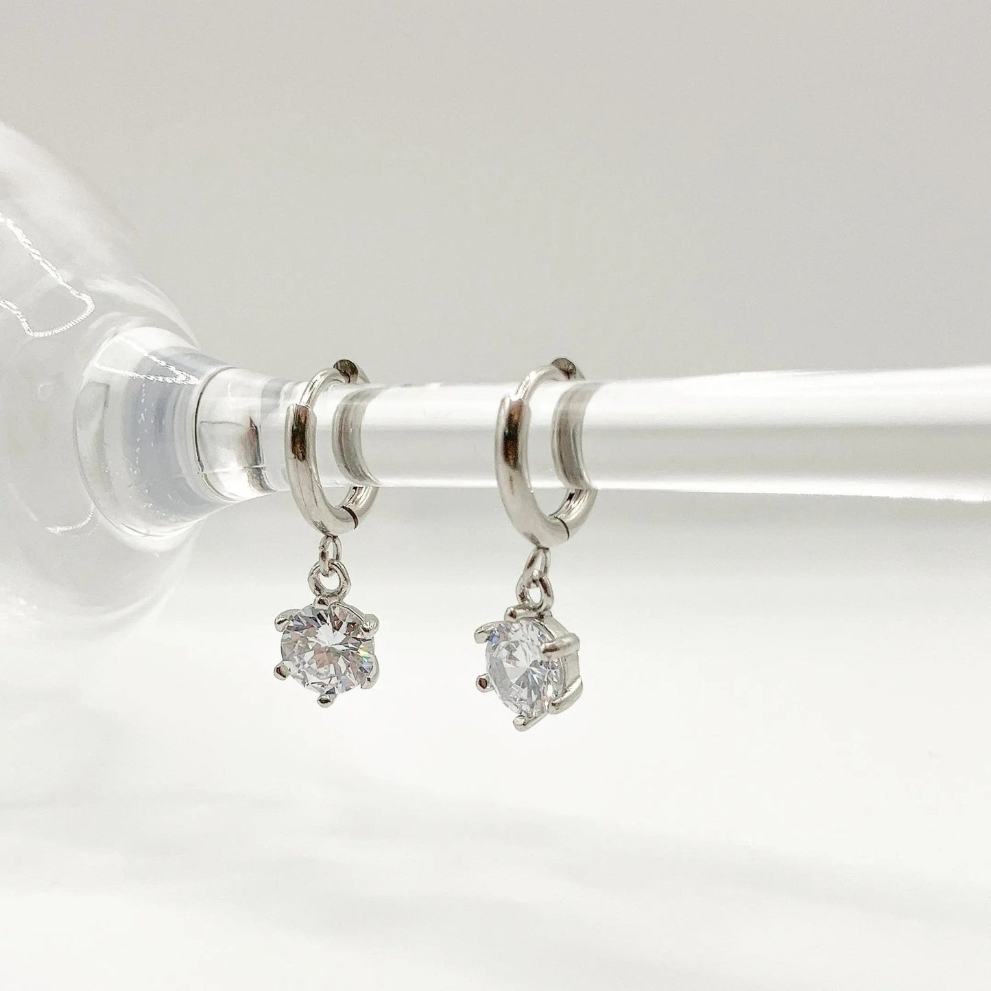 MINI BRILLA - Boucles d'oreilles avec pendentif STRASS - BYNOVANN