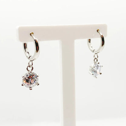 MINI BRILLA - Boucles d'oreilles avec pendentif STRASS - BYNOVANN
